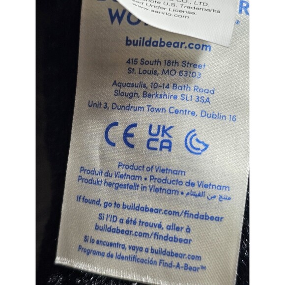 Sanrio Hello Kitty and Friends 2023 Build-A-Bear Chococat Black Cat + outfit NIB - Picture 10 of 11